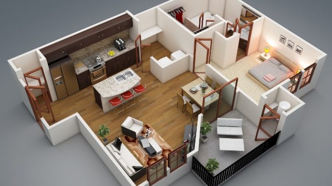 Desain Rumah Minimalis 1 Lantai 1 Kamar