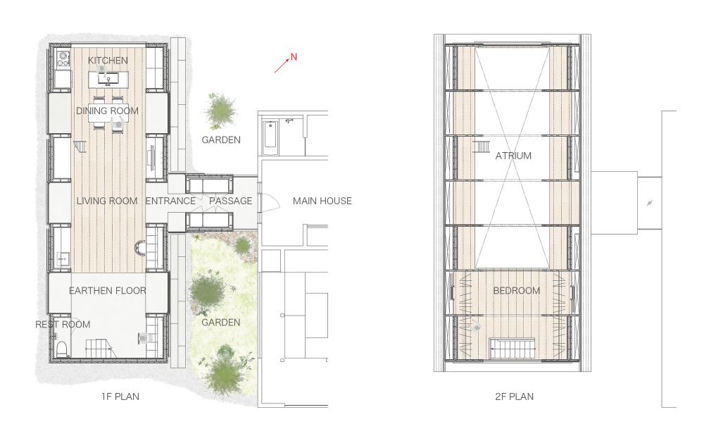 Denah rumah minimalis modern dengan gaya hunian Jepang. Denah rumah minimalis modern dengan gaya hunian Jepang.