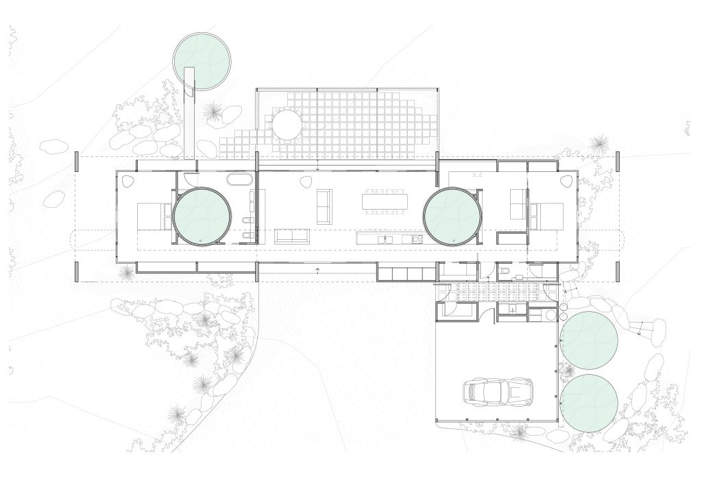 Denah rumah minimalis modern dengan gaya natural. Denah rumah minimalis modern dengan gaya natural.