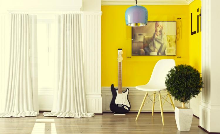 5. Warna Cat Rumah Kuning Cerah