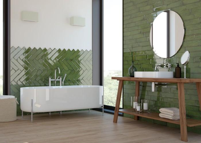 9. Warna Cat Rumah Moss Green yang Natural dan Tegas