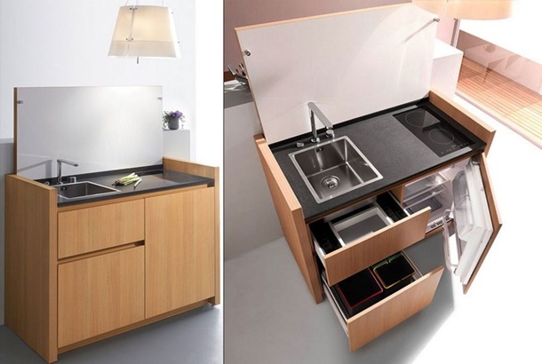 Kitchen set portable cocok untuk ruangan terbatas yang membutuhkan fleksibilitas tinggi. (Foto: kitchoo.com)