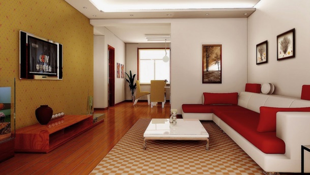 Selain warna netral atau natural, warna primer juga merupakan unsur modern bagi interior rumah impian. (Foto: Homedizz)