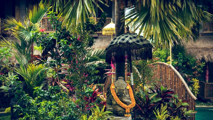 Contoh inspirasi taman bergaya Bali. (Foto: Pexels-Artem Beliaikin)