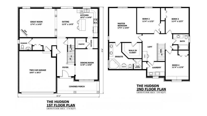 Untuk memaksimalkan fungsi biasanya rumah dibangun menjadi 2 tingkat. (Foto: Home Plans & Blueprints)