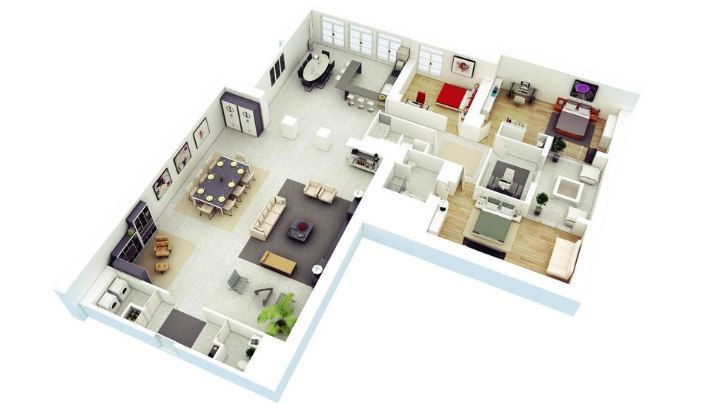 Rumah dengan kamar ekstra umumnya bisa Anda pakai untuk kebutuhan yang berbeda-beda. (Foto: Homedit)