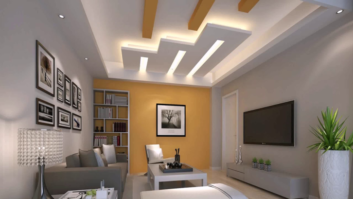 Model plafon gypsum bidang-bidang geometris bisa Anda atur dengan warna-warna favorit.