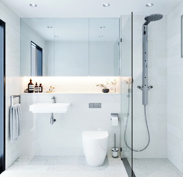 Desain kamar mandi minimalis 2x3 serba putih. Desain kamar mandi minimalis 2x3 serba putih.