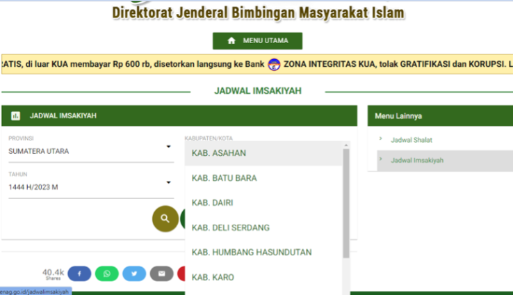 Alt Text - Jadwal imsakiyah