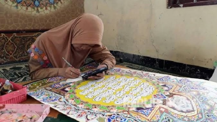 8. Pesantren di Sukabumi: Kaligrafi Lemka