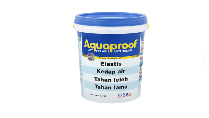 Keunggulan cat ini antara lain mudah diaplikasikan, daya lekat kuat, elastis, anti retak, kedap air, dan tahan lama. (Foto: Tokopedia.com)