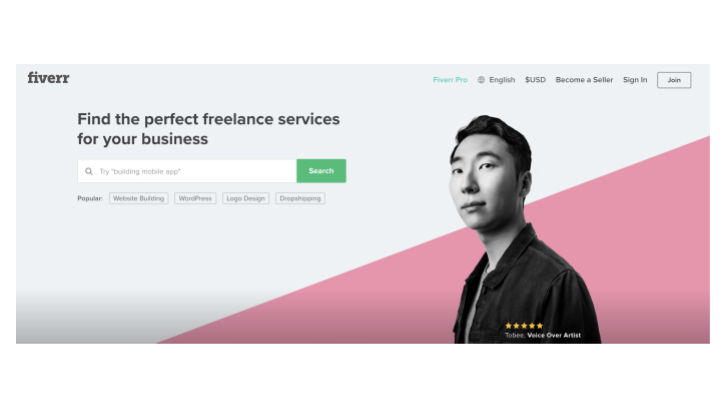 Situs freelance Fiverr (Sumber: Fiverr)