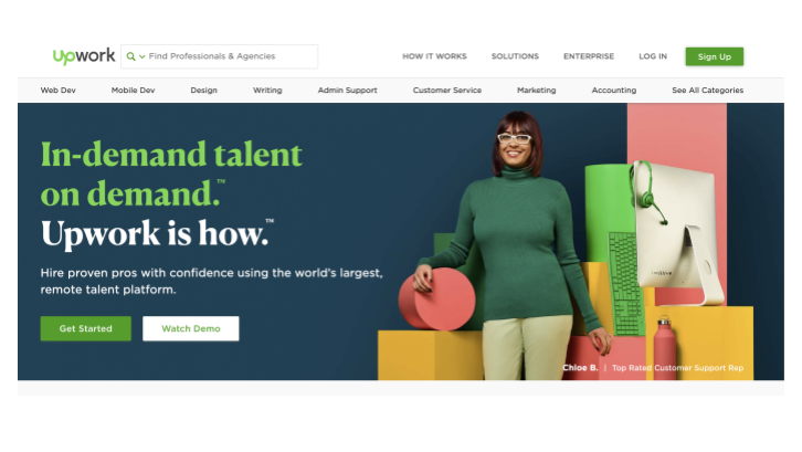 Situs freelance Upwork (Sumber: Upwork)