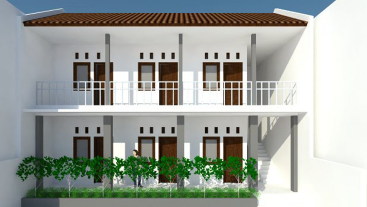 Desain Rumah Kost 2 Lantai Lahan Sempit Sederhana Desain Rumah Kost 2 Lantai Lahan Sempit Sederhana