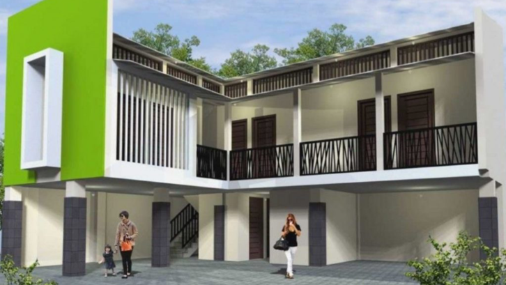 Desain Rumah Kost 2 Lantai Lahan Sempit Minimalis Desain Rumah Kost 2 Lantai Lahan Sempit Minimalis