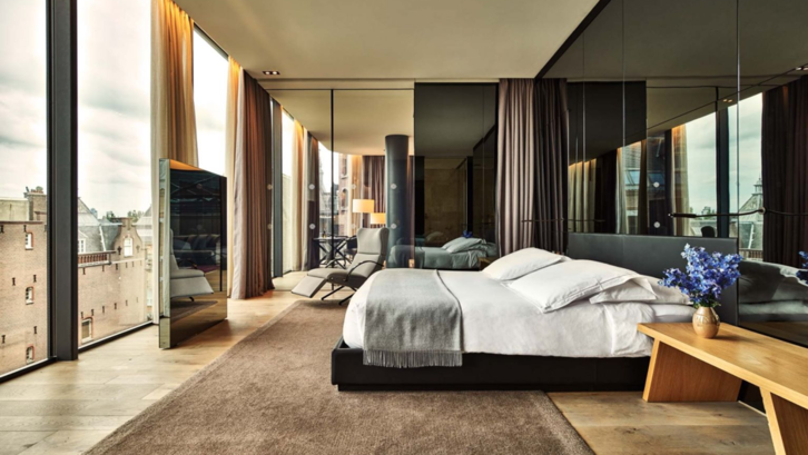  Kamar hotel ini terletak di lantai paling tinggi dengan pemandangan yang indah. (Foto: Conservatorium Amsterdam)