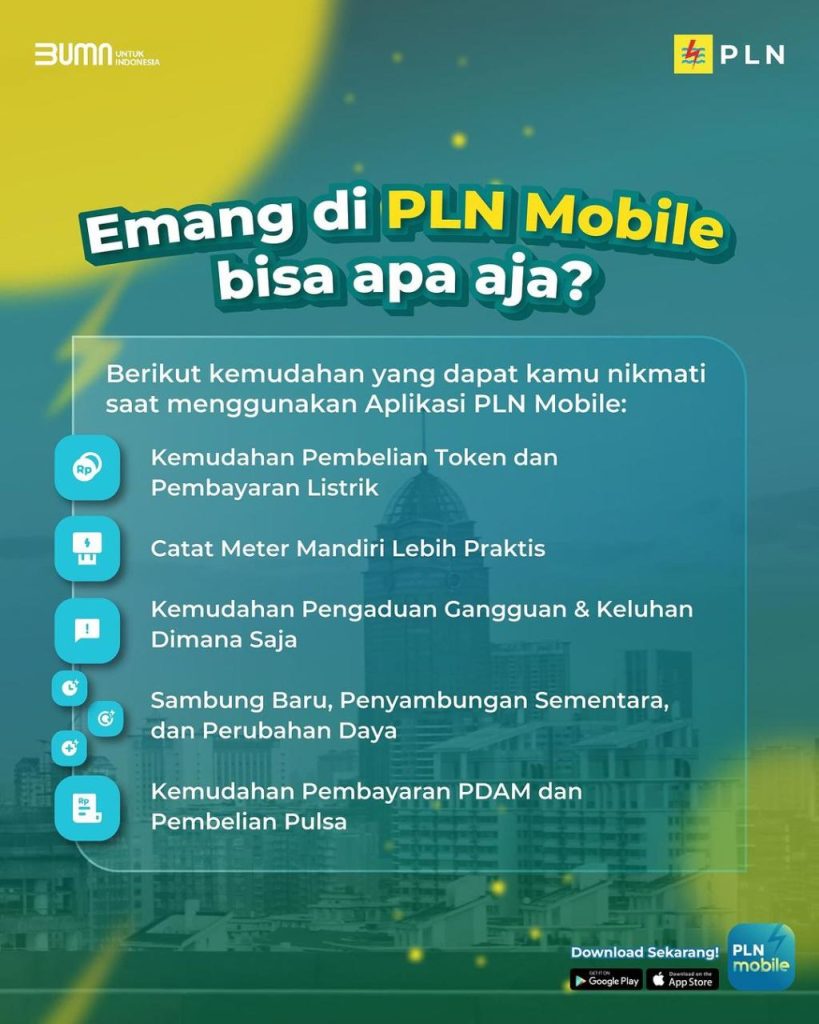 PLN Mobile tidak hanya memungkinkan Anda untuk membeli token listrik, tetapi juga menawarkan berbagai layanan lainnya