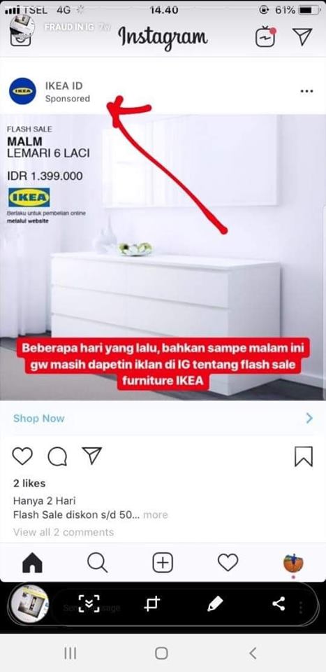 Hati-Hati Penipuan Website IKEA Abal Abal!