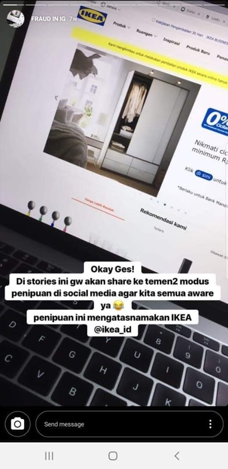 Hati-Hati Penipuan Website IKEA Abal Abal!
