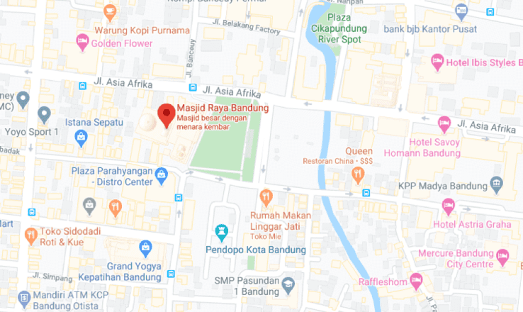 Lokasi Masjid Raya Bandung