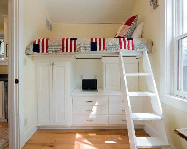 Contoh kamar tidur multifungsi. Sumber: woohome.com