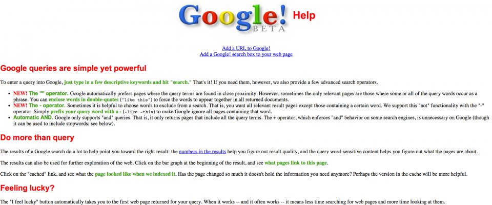 10 Tampilan Google Dari Masa Ke Masa! 10 Tampilan Google Dari Masa Ke Masa!