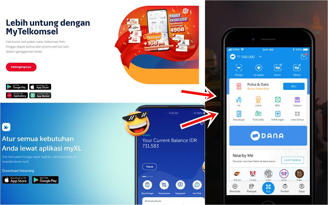 Cara Convert Mengubah Pulsa Menjadi Ke Saldo Dana