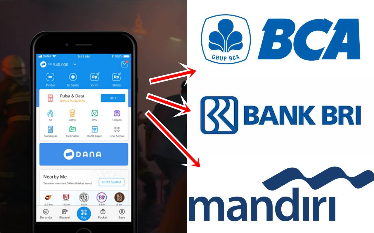 Cara Transfer Uang Dari DANA ke Bank BCA, BRI, Mandiri, BNI