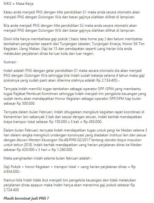 Ini Dia Daftar Gaji PNS Terbaru Lengkap! Lumayan Banyak Juga Ya?