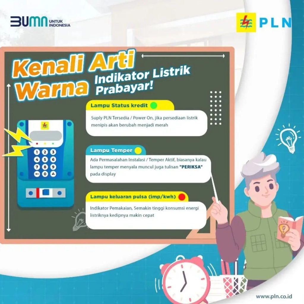 Kenali Arti Warna Indikator Listrik Prabayar! Kenali Arti Warna Indikator Listrik Prabayar!