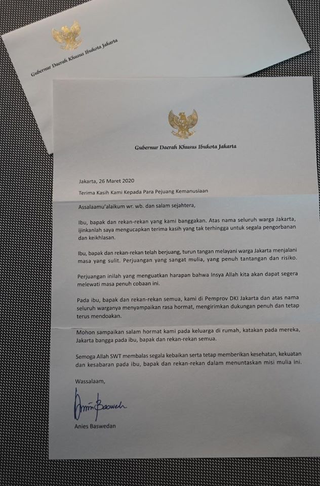 Keren! Dukungan Nyata Pemprov DKI Jakarta Untuk Tenaga Medisnya!