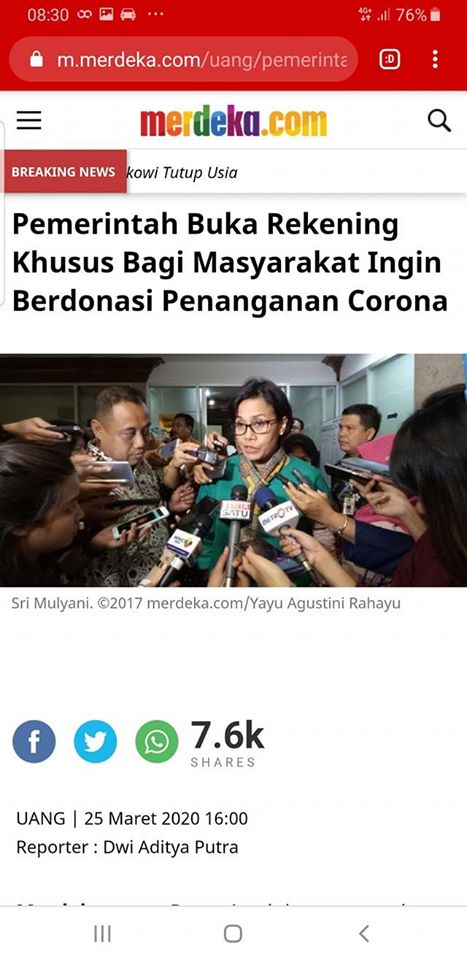 Pemerintah Mulai Jujur Tidak Punya Duit?