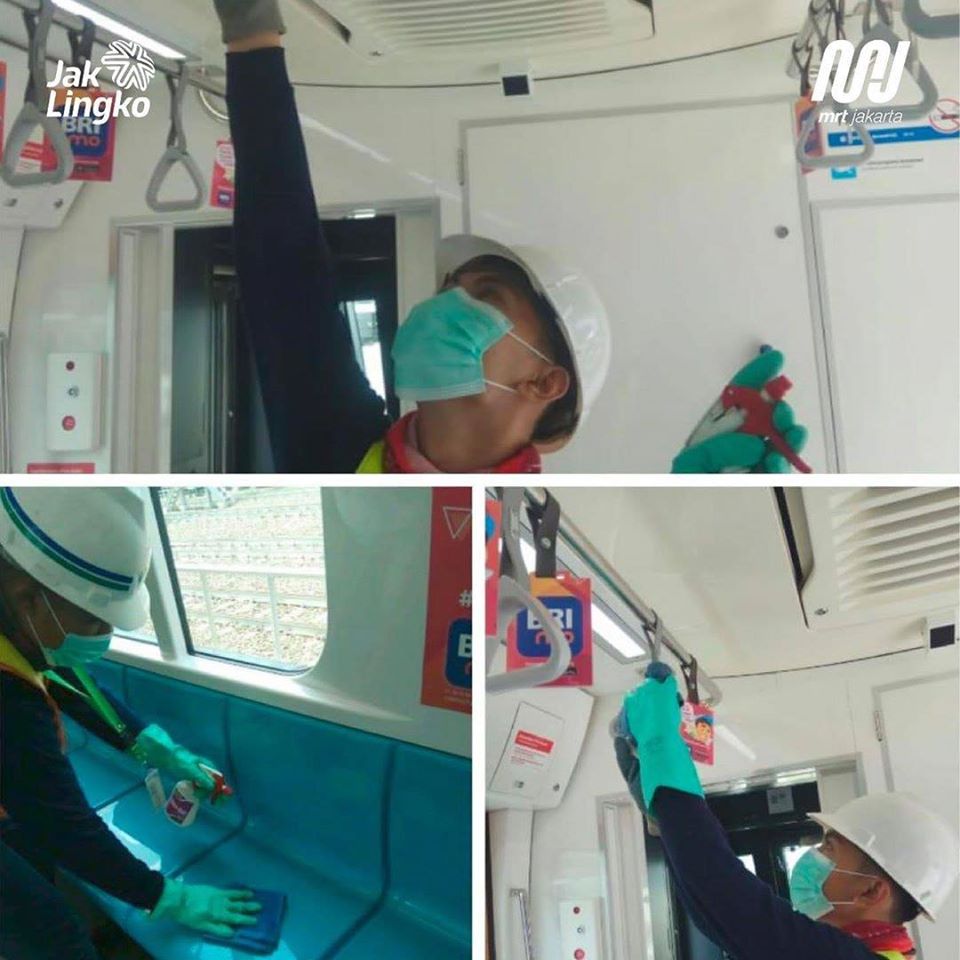 Respon KRL Commuterline Juga Transjakarta Menghadapi Virus Corona