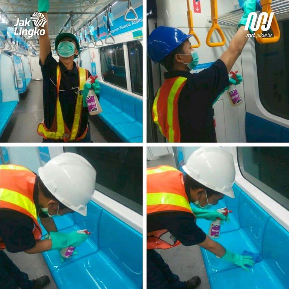 Respon KRL Commuterline Juga Transjakarta Menghadapi Virus Corona