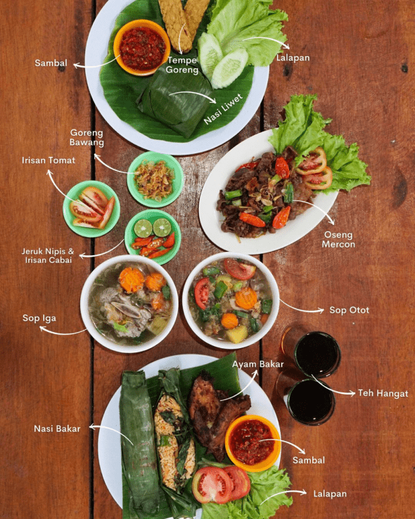 Menu yang cocok di lidah, harganya tidak membuat resah. (Foto: Akun IG @saungende)